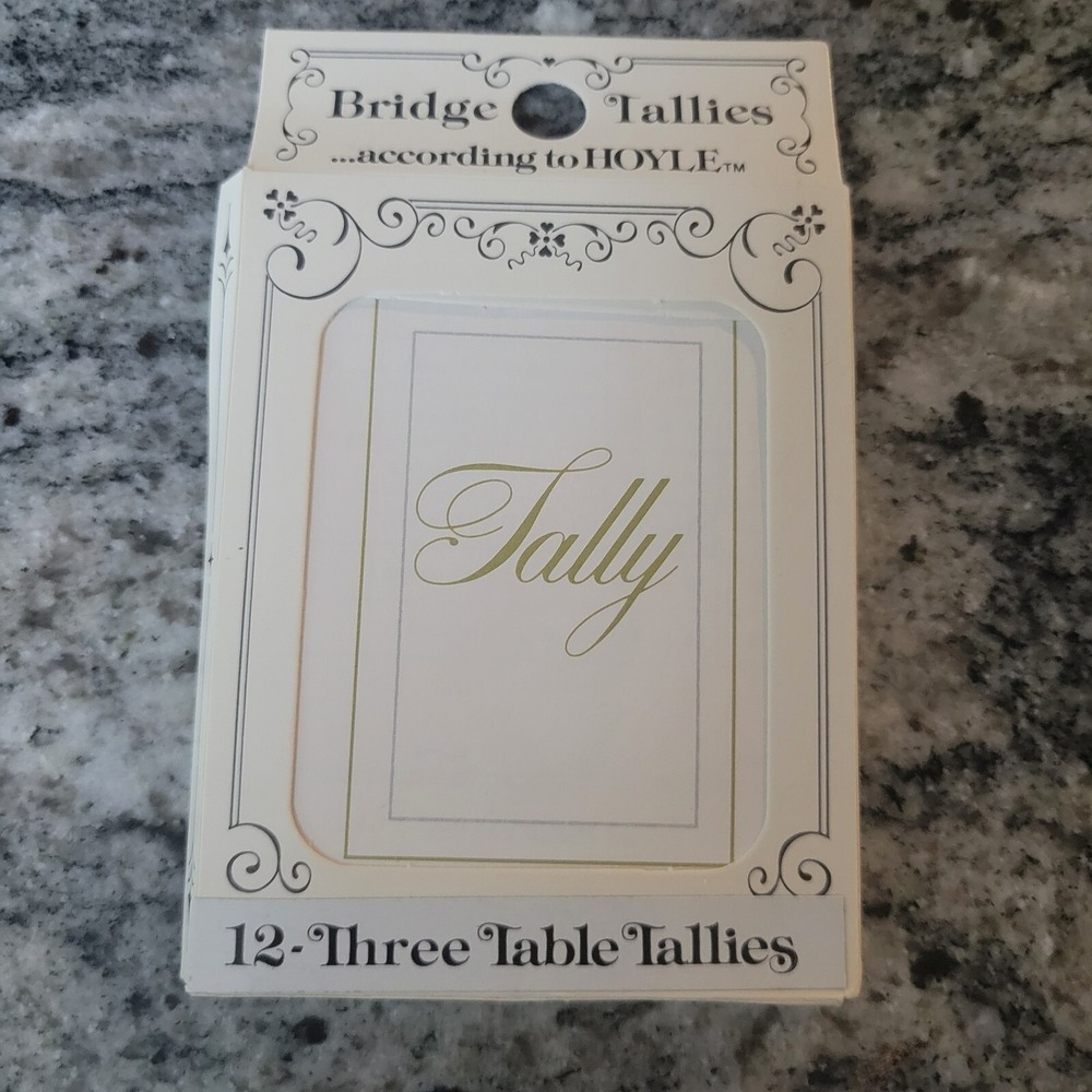 12 - Three Table Tallies Tally New 70s.